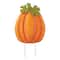 Glitzhome® 3ft. Fall Metal Embossed Glitter Pumpkin Yard Stake